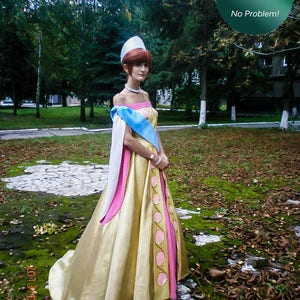 Anastasia Cosplay Golden Final dress Halloween costume Adult handmade cosplay costume Custom Order