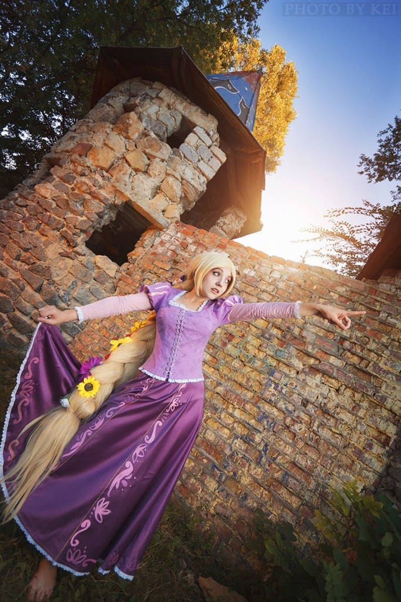 Rapunzel cosplay costume adult Disney princess the Tangled Etsy