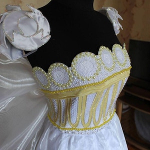 Custom Order richly embellished corset based Princess Serenity style Wedding dress