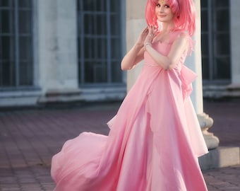 Pedido personalizado basado en el vestido de princesa Chibi Moon, disfraz de Halloween para adultos hecho a mano