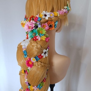 Rapunzel Wig commission Cosplay Halloween costume Adult handmade cosplay costume Custom Order