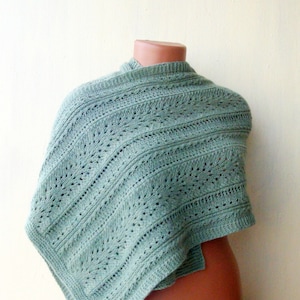 Easy pattern, Clover shawl knitting pattern , beginner knitting, Instant Download PDF