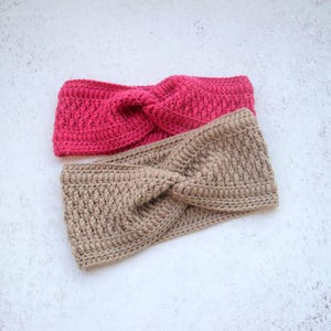Crochet Twisted Headband Pattern / CROCHET PATTERN / Earwarmer Headband/Beginner Crochet Headband pattern / Instant Download Pdf