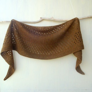 Shawl COPPER , Easy Shawl Pattern , Instant Download Pdf , Shawl Knitting Pattern Pdf,  Diy Tutorial