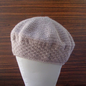 Mocha Beret Crochet Pattern , Easy Pattern Crochet  , Instant Download PdF, duy tutorial,