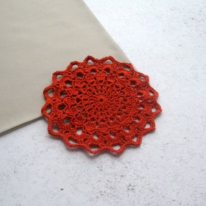 CROCHET PATTERN - Crochet Doily-Pdf Coaster Pattern -Crochet Coaster PDF- Doily Crochet Pattern -Crochet Doily Pattern Instant Download Pdf