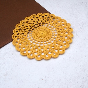 Digital Pattern for crochet doily, Pattern with photo tutorial for crochet doily , PDF digital Download
