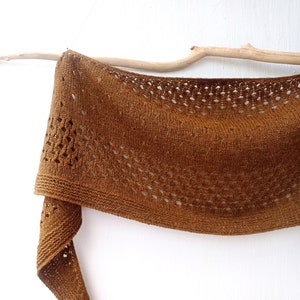 Shawl COPPER , Easy Shawl Pattern , Instant Download Pdf , Shawl Knitting Pattern Pdf,  Diy Tutorial