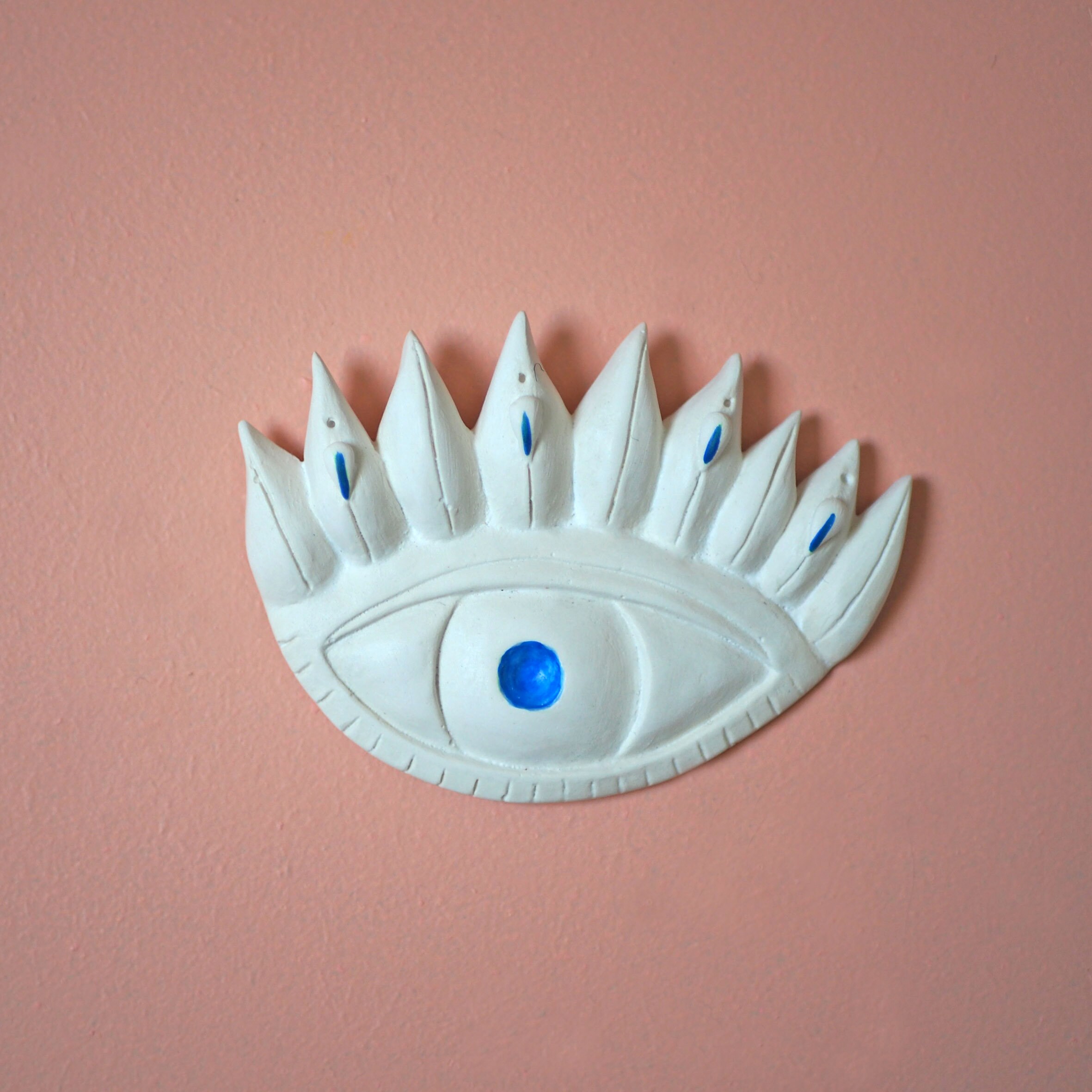 Ex-Voto en Plâtre Pour Décoration d'intérieur Forme 2 Yeux