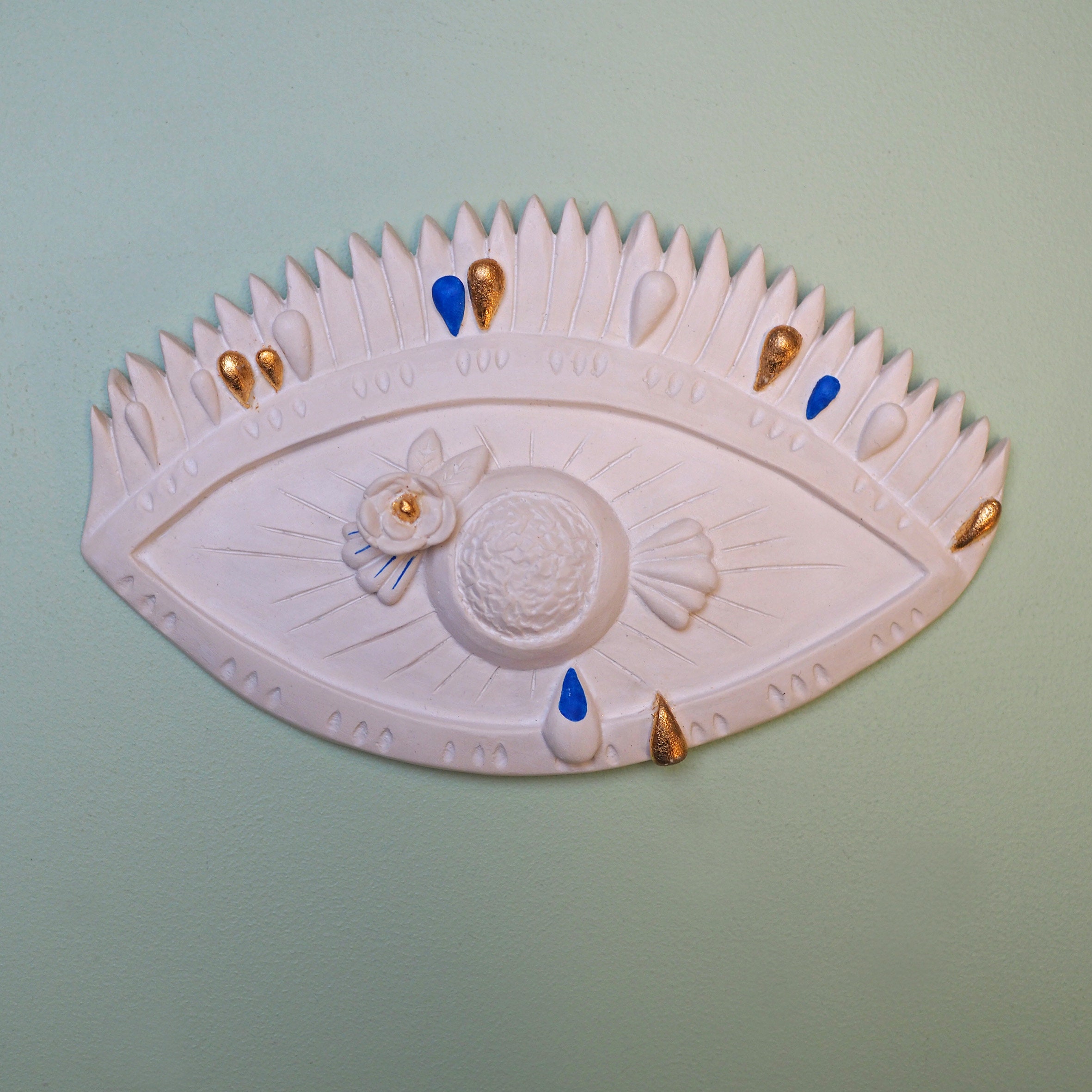 Ex-Voto en Plâtre Pour Décoration d'intérieur Forme Oeil