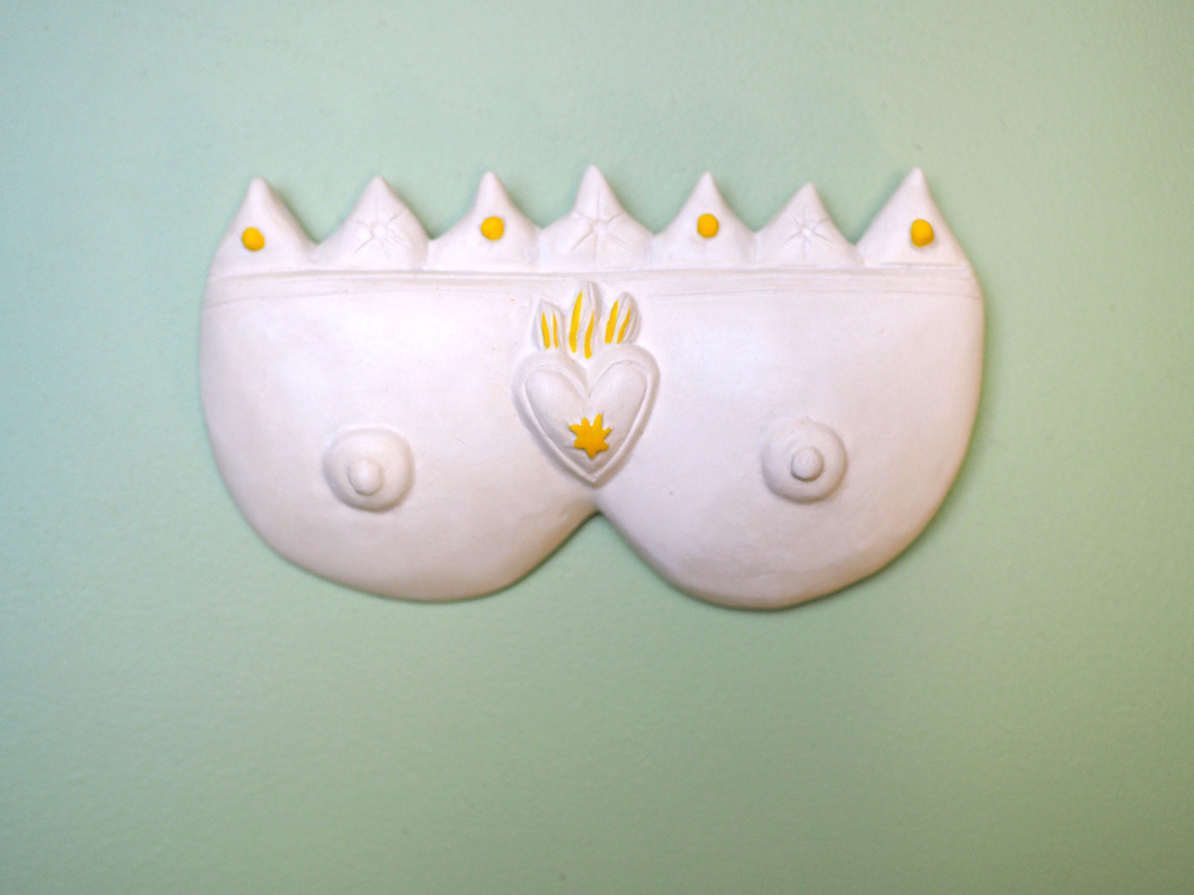 Ex-Voto en Plâtre Pour Décoration d'intérieur Forme Seins