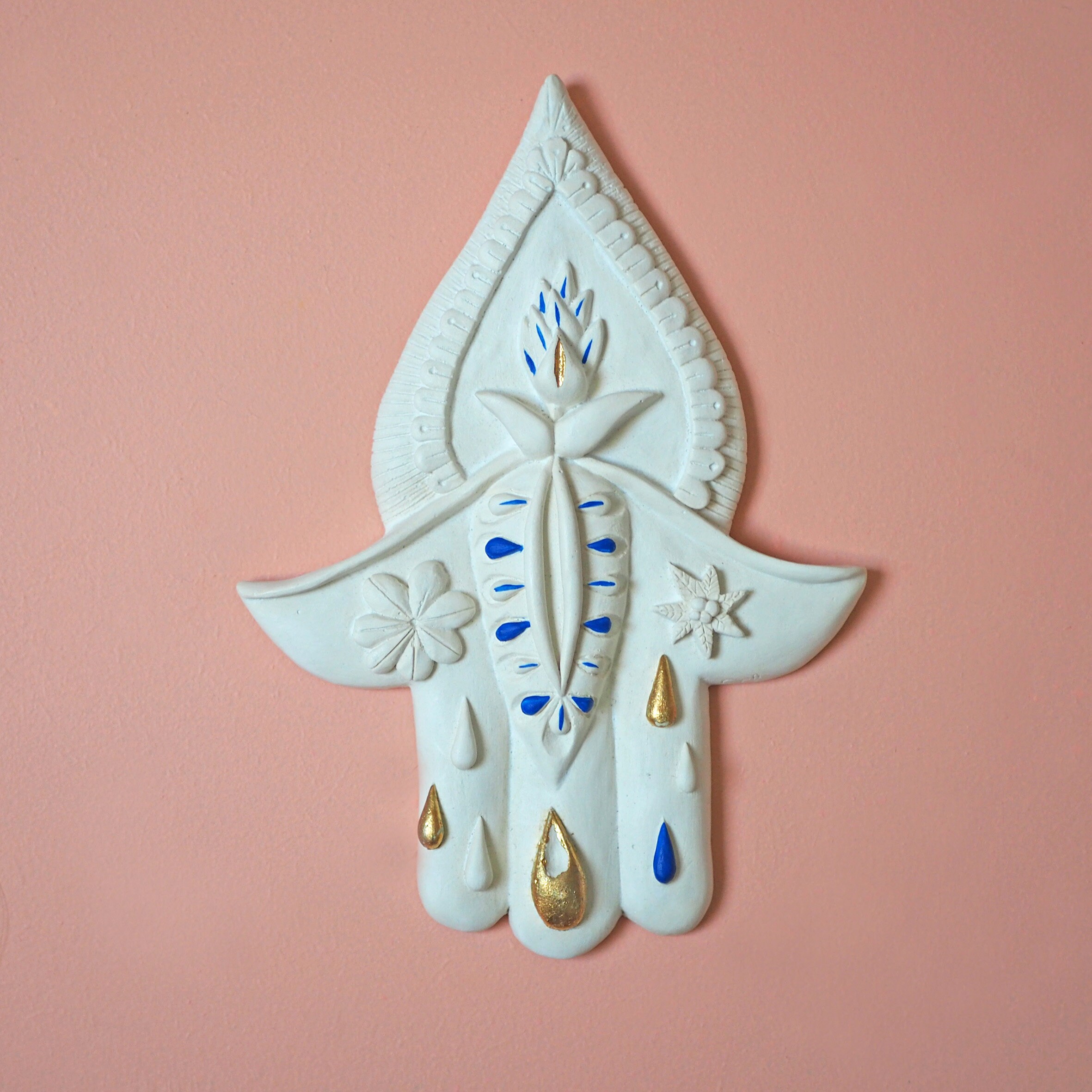 Ex-Voto en Plâtre Pour Décoration d'intérieur Forme Main