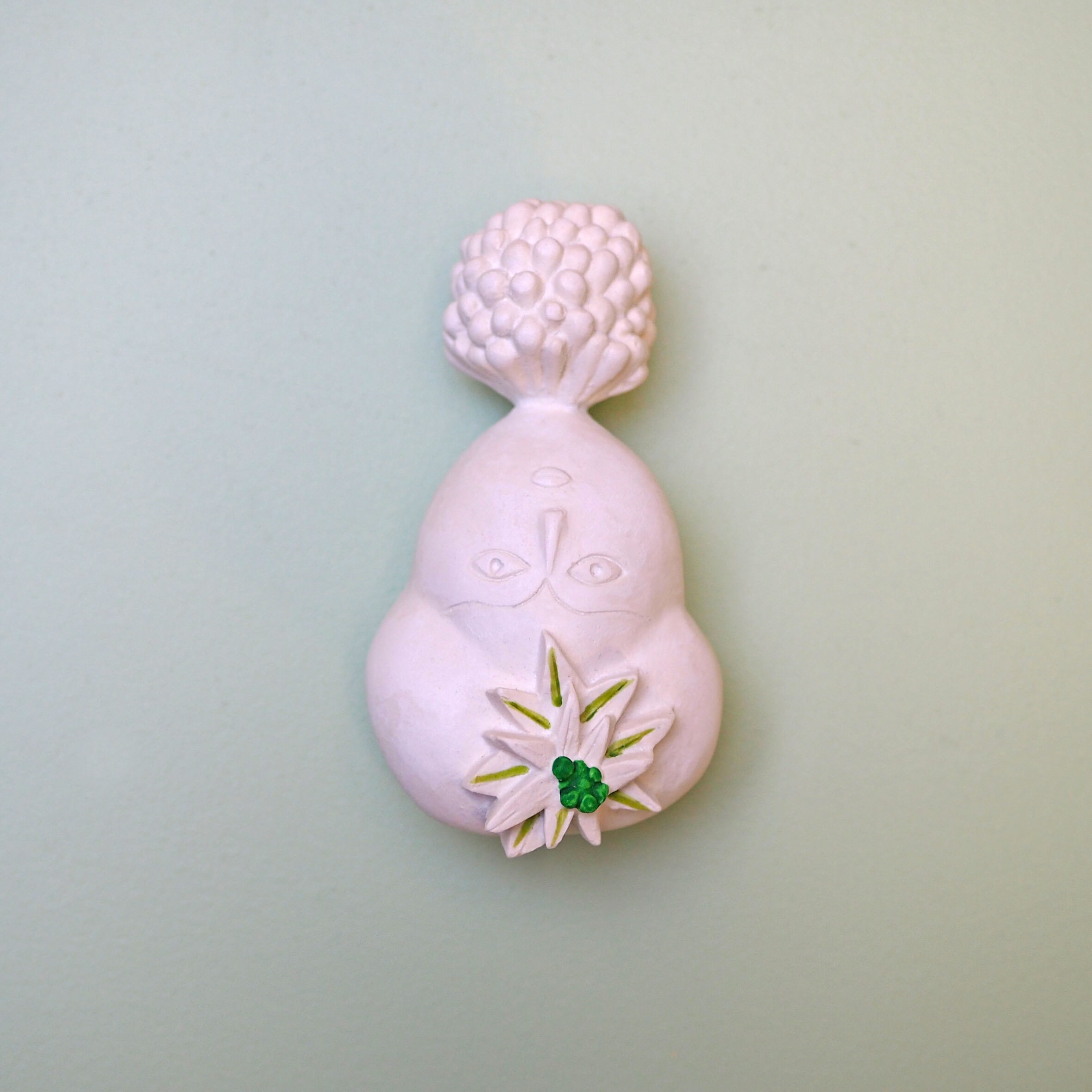 Ex-Voto en Plâtre Pour Décoration d'intérieur Forme Tête à L'envers