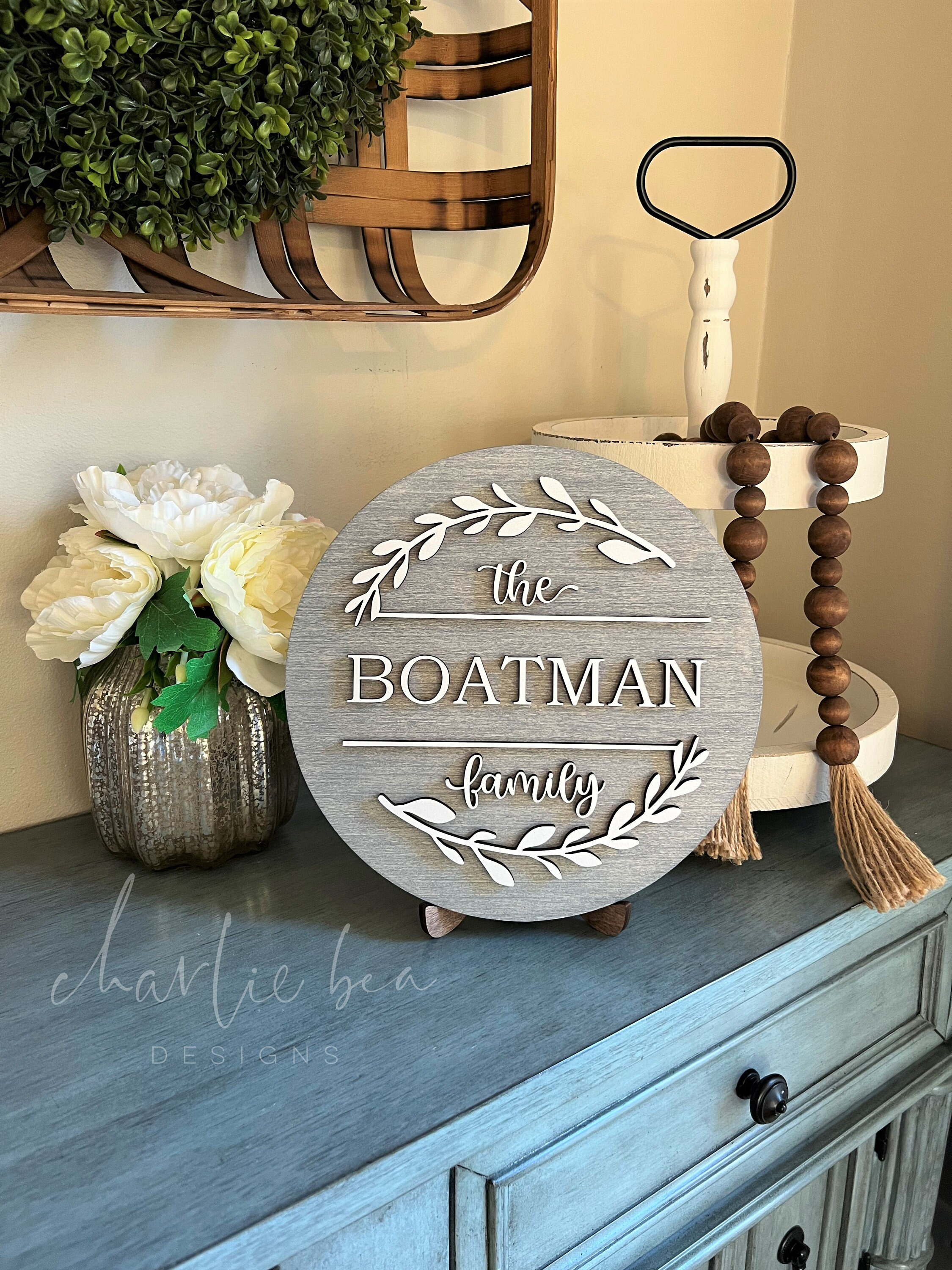 Personalized Last Name Entry Table Sign