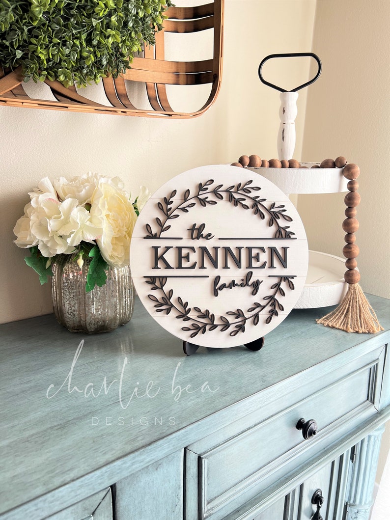 Rustic Last Name Sign, Shiplap Wall Decor, House Warming Gift, Family Name Sign, Farmhouse Style Sign, Personalized Gift For Her White/Black Words