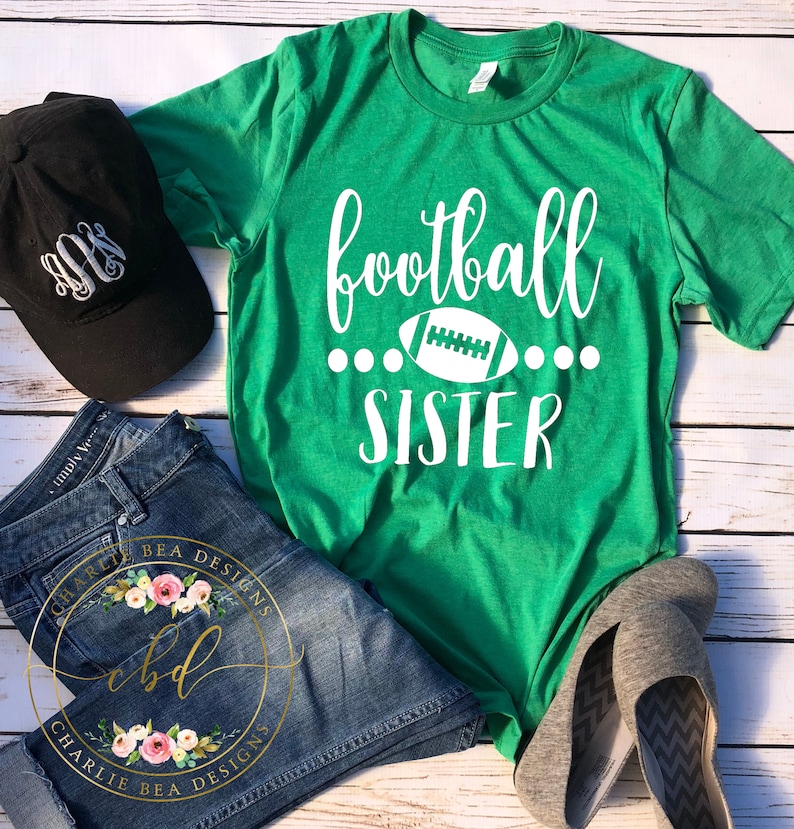 Football Sister Shirt Football Sister Football Shirt Etsy