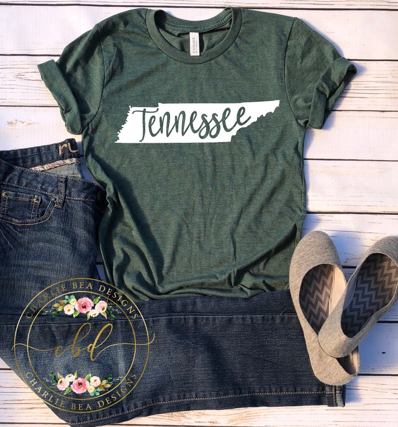 State outline. Custom Tennessee Vols Shirt