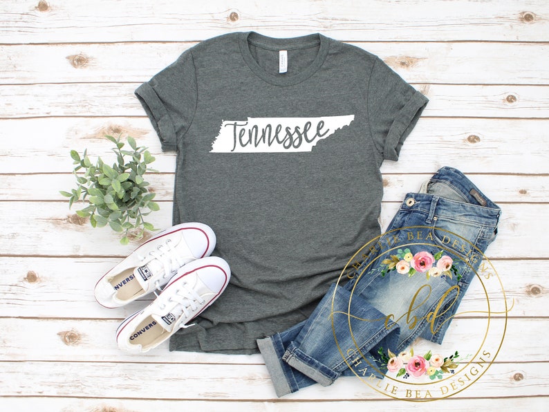 State outline. Custom Tennessee Vols Shirt