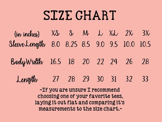 Alice And You Size Chart
