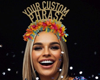Custom headband custom party crown birthday crown birthday headband personalized birthday tiara custom tiara birthday gift birthday decor