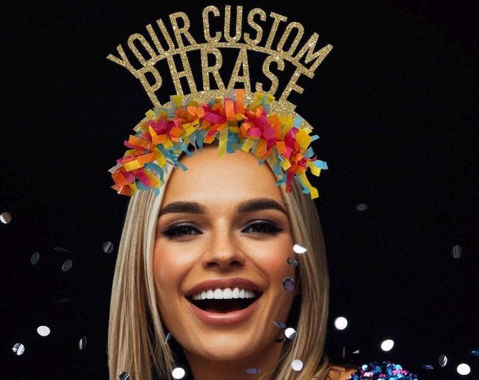 Custom headband custom party crown birthday crown birthday headband personalized birthday tiara custom tiara birthday gift birthday decor