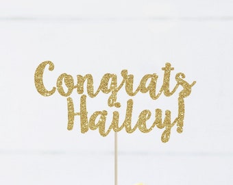 Congrats cake topper graduation cake topper graduation party decoration personalized graduation cake topper class of 2025 decor