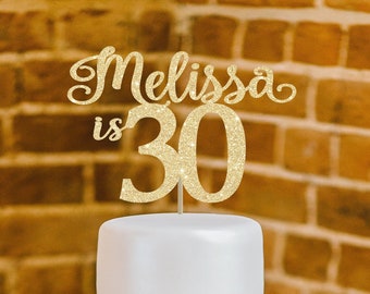 30th birthday cake topper 30th birthday decor 30 cake topper happy 30th birthday custom cake topper birthday topper birthday cake topper