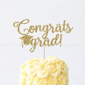 Congrats grad cake topper congrats cake topper graduation cake topper graduation topper grad party decor graduation decor graduation gift