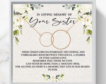 Sympathy In Loving Memory Bereavement Gift for Grieving Sister or Brother Sister Memorial Keychain or Purse Clip