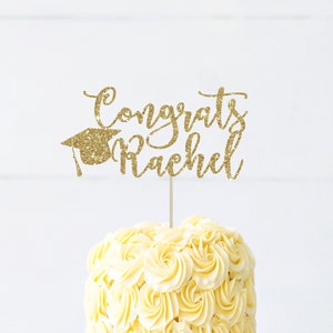 Félicitations, décoration de fête de remise des diplômes, décoration de gâteau de remise des diplômes personnalisée, décoration de la classe de 2027
