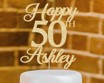 50 cake topper 50th cake topper 50 birthday topper custom cake topper 50 topper 50 birthday decor personalized topper 50 party decoration