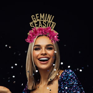 Zodiac headband zodiac theme birthday party gemini headband horoscope birthday party decorations horoscope headband birthday headband