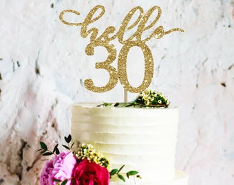 30th Birthday Topper Etsy