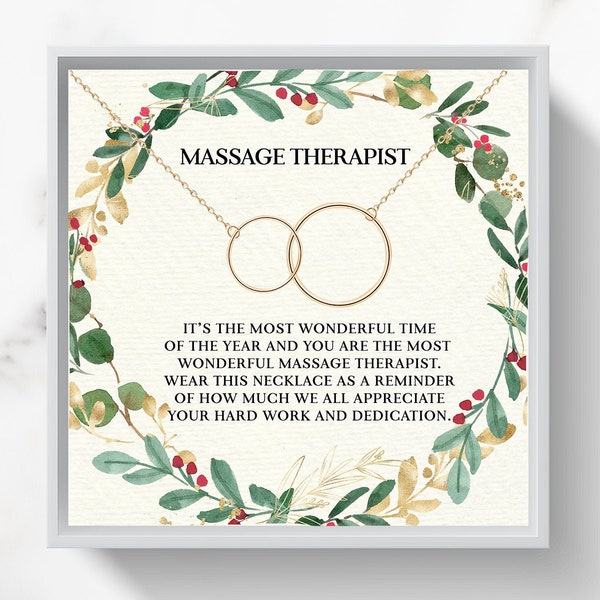 Massage therapist Christmas gift masseuse appreciation gift gift necklace masseuse thank you gift Christmas gift for massage therapist