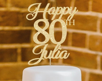 80 cake topper 80th cake topper 80 birthday topper custom cake topper 80 topper 80 birthday decor personalized topper 80 party decoration