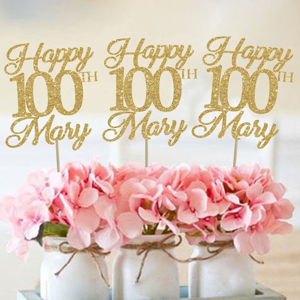 100th birthday centerpieces 100 centerpieces 100th birthday party 100th birthday decor gold 100th birthday party decorations 100 party decor