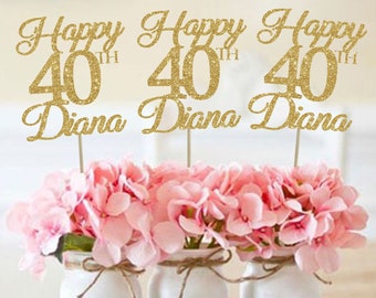 40th birthday centerpieces 40 centerpieces 40th birthday party 40th birthday decor gold 40th birthday party decorations 40th party decor