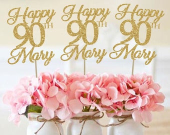 90th birthday centerpieces 90 centerpieces 90th birthday party 90th birthday decor gold 90th birthday party decorations 90th party decor