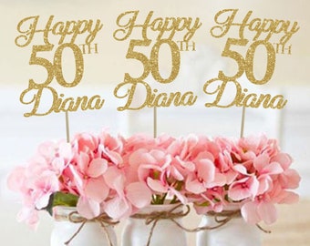 50th birthday centerpieces 50 centerpieces 50th birthday party 50th birthday decor gold 50th birthday party decorations 50th party decor