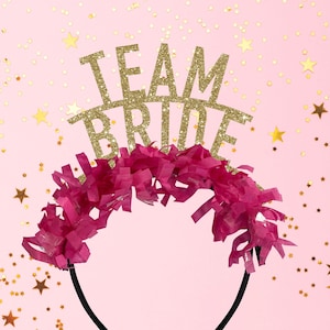 Team bride party headband bridesmaid headband bachelorette party crown bridesmaid crown bachelorette party favors bridesmaid party favors