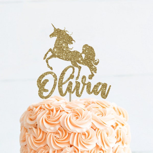 Unicorn Cake Topper - Etsy