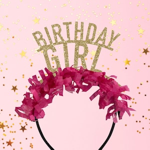 Birthday headband birthday girl crown birthday crown birthday party decorations birthday gift birthday decorations birthday gift for her