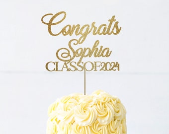 Graduation 2024 cake topper congrats cake topper graduation party decorations graduation party decor graduation gift idea class of 2024