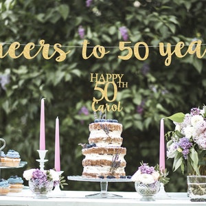 50th birthday cake topper 50th birthday decor 50 cake topper happy 50th birthday custom cake topper birthday decoration birthday cake topper
