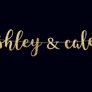 Personalized couple name banner custom name banner couple name banner engagement banner sweetheart table decor bridal party decor wedding