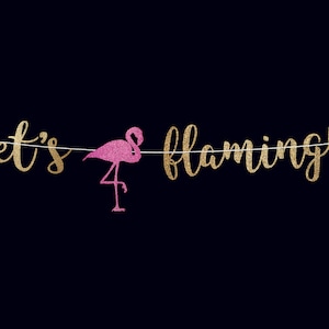 Bachelorette party banner bachelorette banner flamingo party decoration flamingo banner flamingo theme party hen party banner lets flamingle