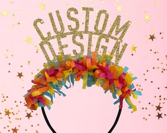 Custom headband custom party crown birthday crown birthday headband personalized birthday tiara custom tiara birthday gift birthday decor