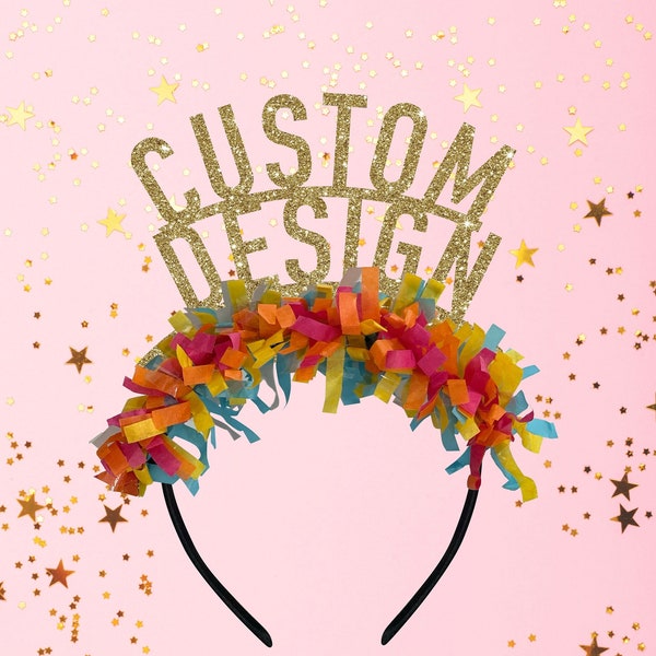 Custom headband custom party crown birthday crown birthday headband personalized birthday tiara custom tiara birthday gift birthday decor