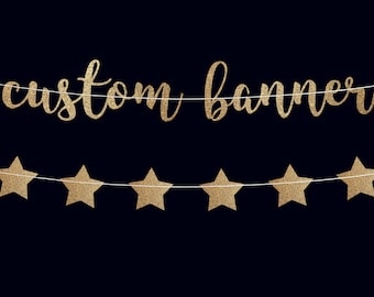 Custom banner baby shower banner baby shower decor gender reveal party gender reveal decoration gender reveal banner star banner custom sign