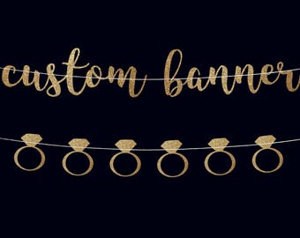 Custom banner bachelorette banner bridal shower banner bachelorette party bridal shower engagement party bachelorette party decoration